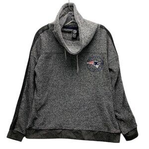 NFL Sweater Women’s L Gray New England Patriots Long Sleeve Knit Pullover‎ NWT
